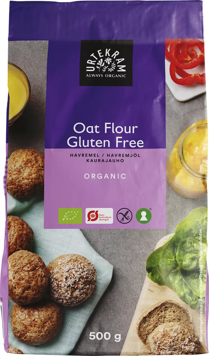 Urtekram Havremel Glutenfri Ø - 500 g.