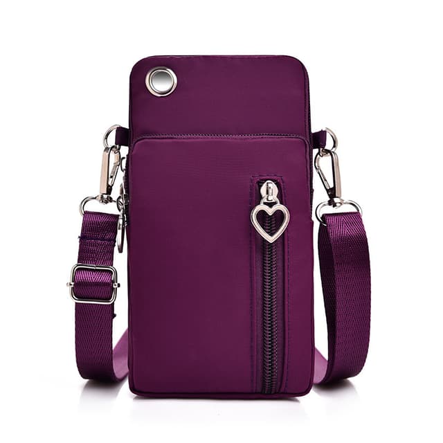 Crossbody minitaske Mobiltaske Lilla