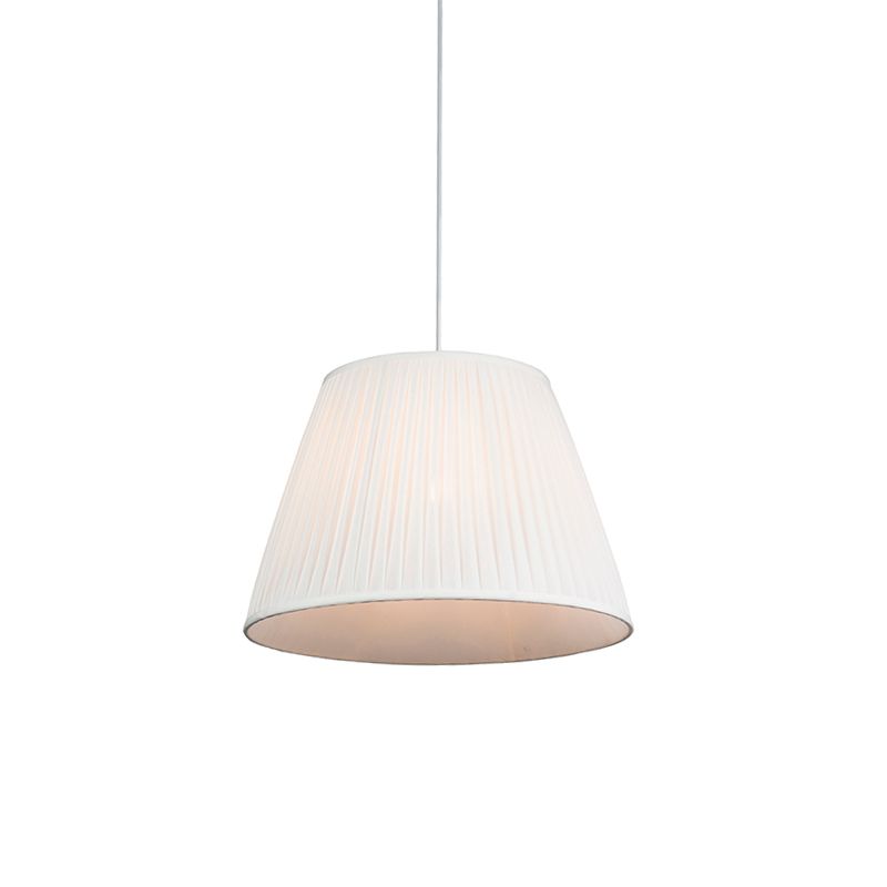 Retro hanglamp crème 45 cm - Plisse