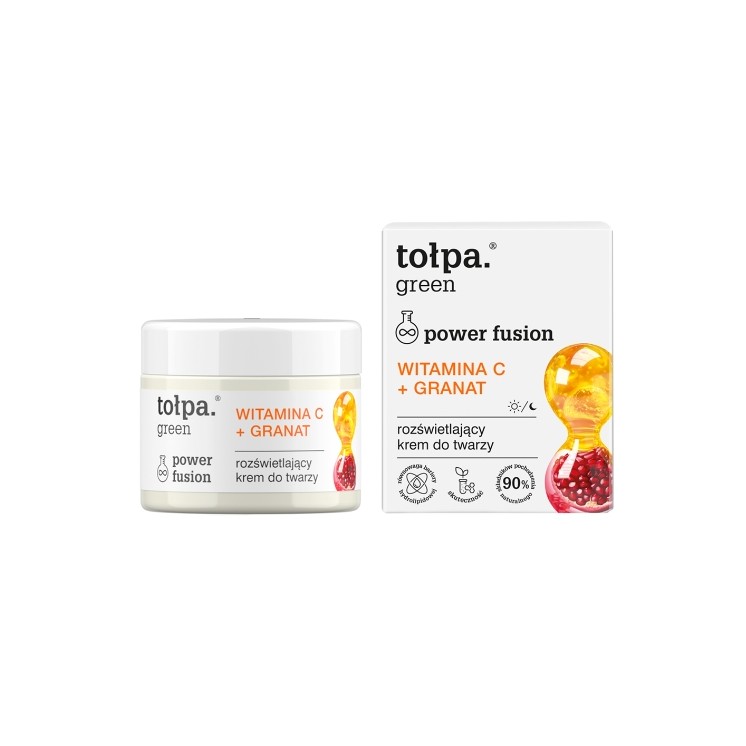 Tołpa Green Power Fusion Intensiv aufhellende Gesichtscreme Vitamin C + Granatapfel 50 ml