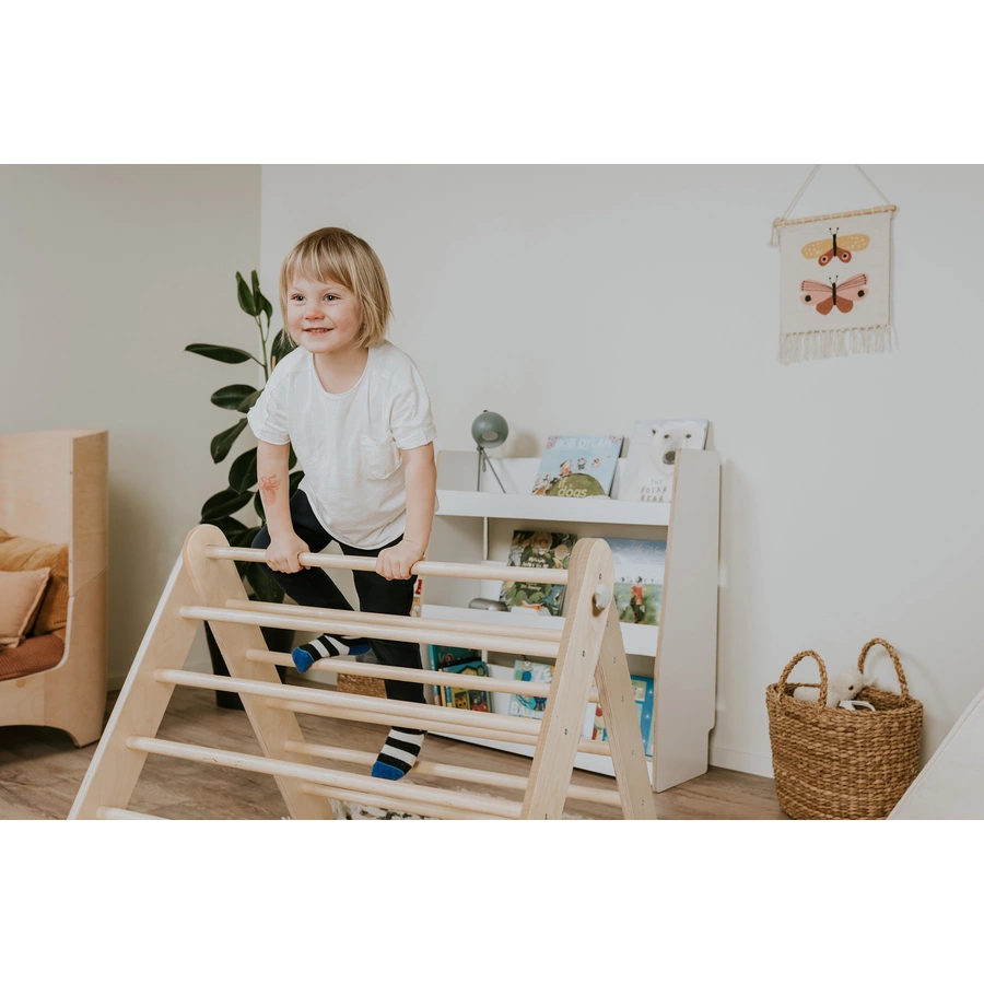 LEG & GO Kletterdreieck – Sprossenwand (schwedisch) 2in1, natur
