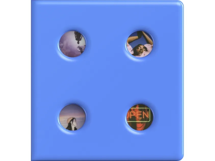 Polaroid Go Large Puffy Album- Blue, Blå, 160 ark, Mat, 148 mm, 49 mm, 156 mm