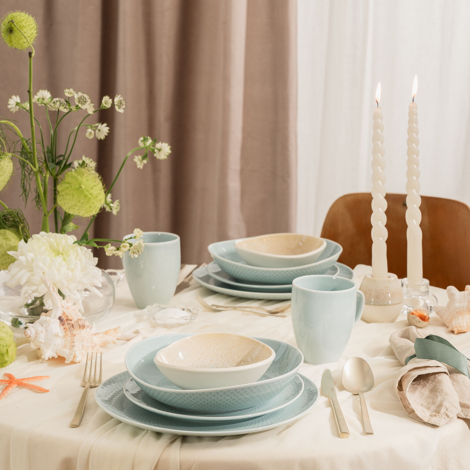 Junto Opal Green/Dune Set 22-tlg./Mug