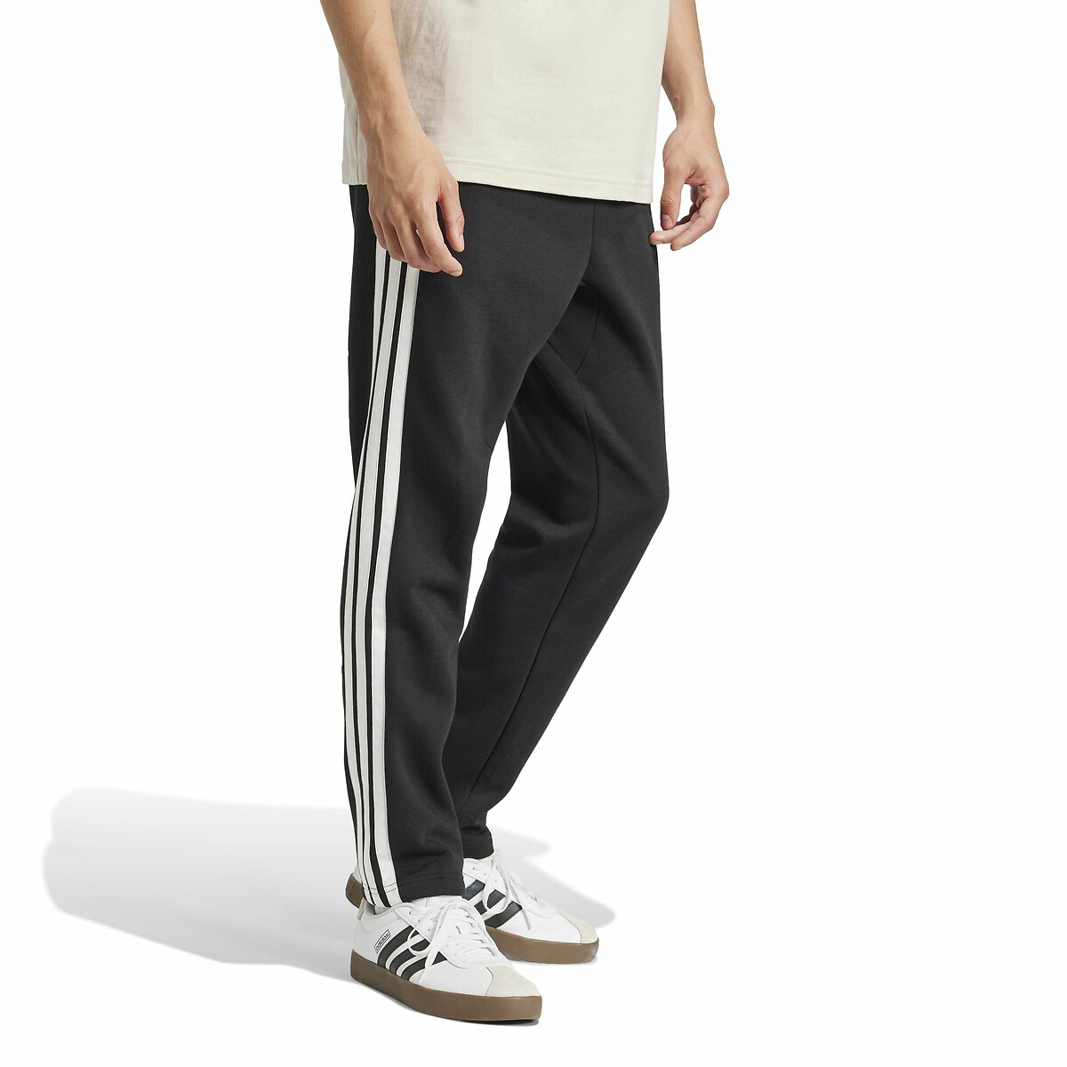 ADIDAS ROUPAS ESPORTIVAS<br>Calça reta de fleece Essentials 3-Listras