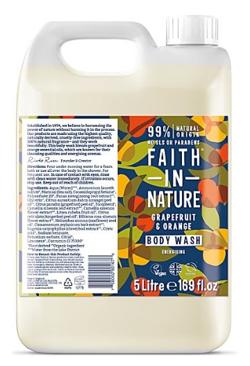 Faith In Nature Bodywash grapefruit 5L