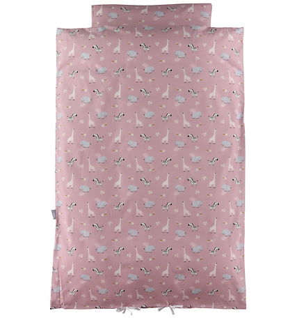 Nørgaard Madsens Bettwäsche - Baby - Rosa m. Zootiere