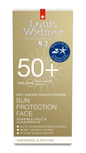 LOUIS WIDMER Sun Protection Face<br>50 ml, LSF50 parfumiert