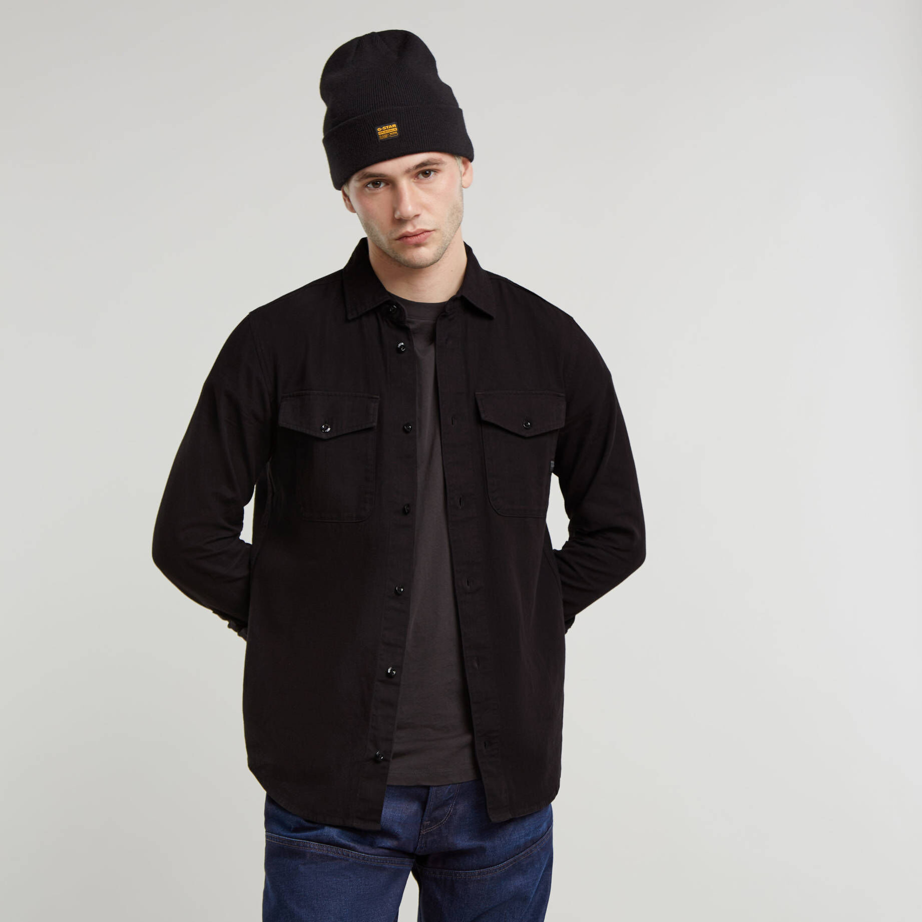 G-Star RAW| Herren Hemd MARINE SLIM SHIRT Slim Fit Langarm