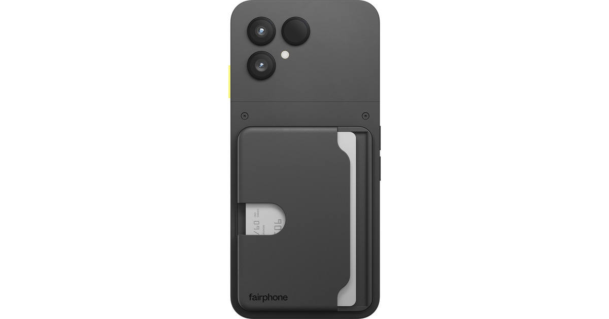 Fairphone(Gen. 6) Pashouder kaarthouder  (Zwart)