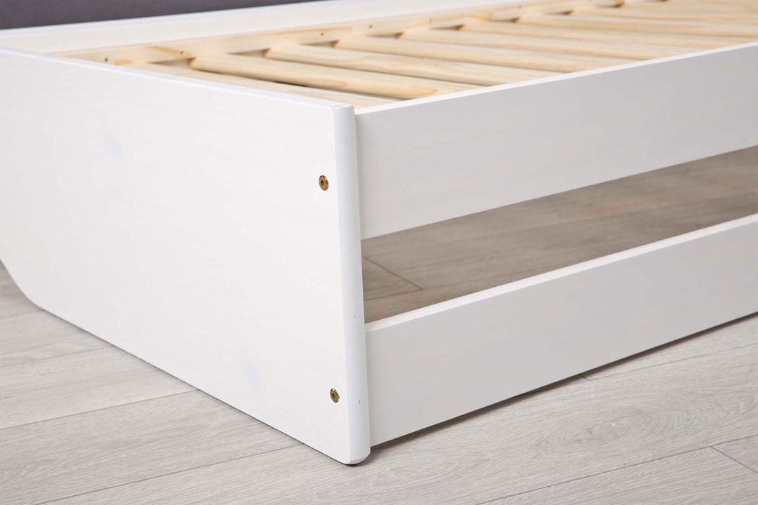 Stauraum-/Funktionsbett JANNES 90 x 200 cm weiß