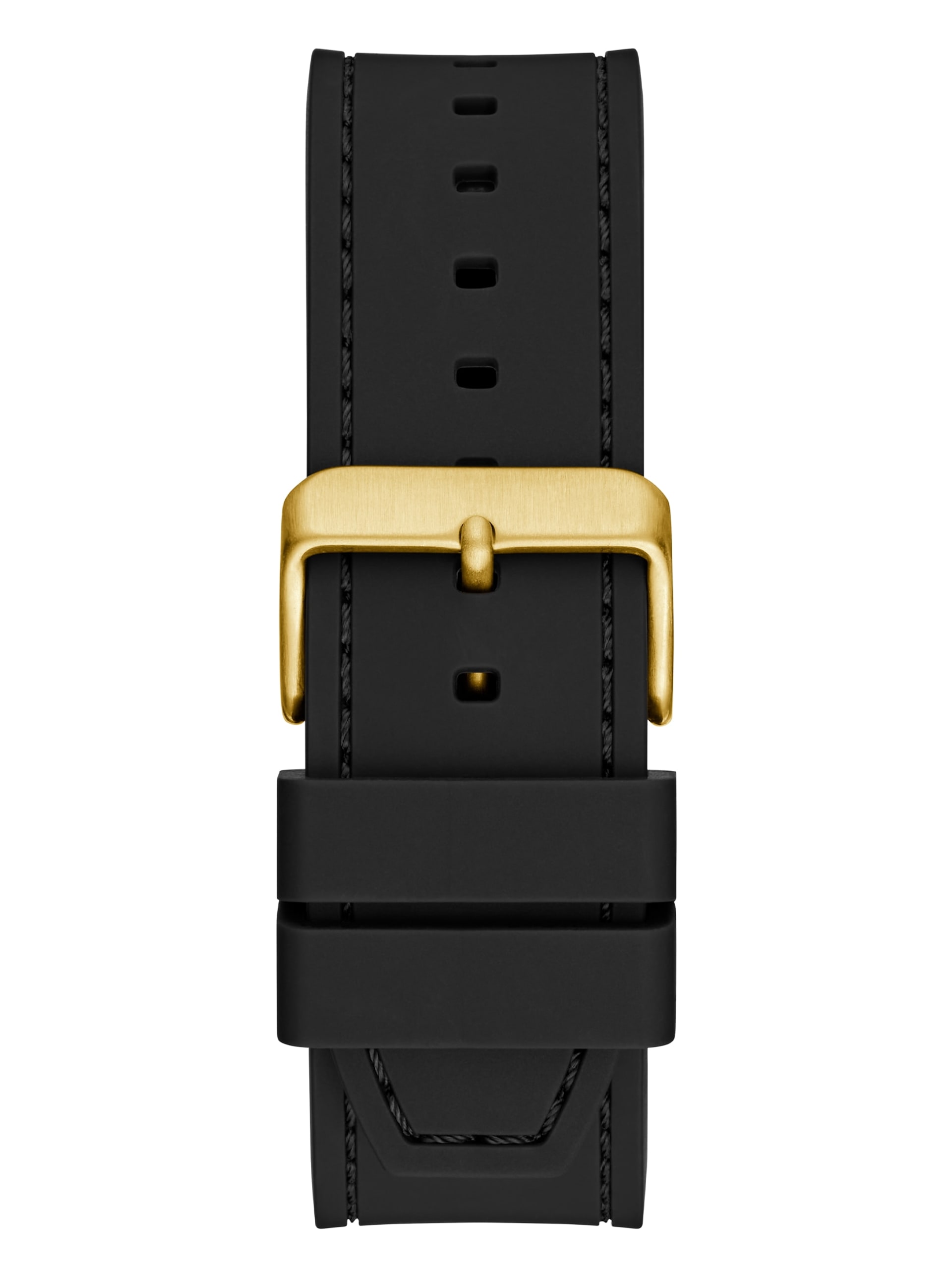 Relógio analógico dourado e preto