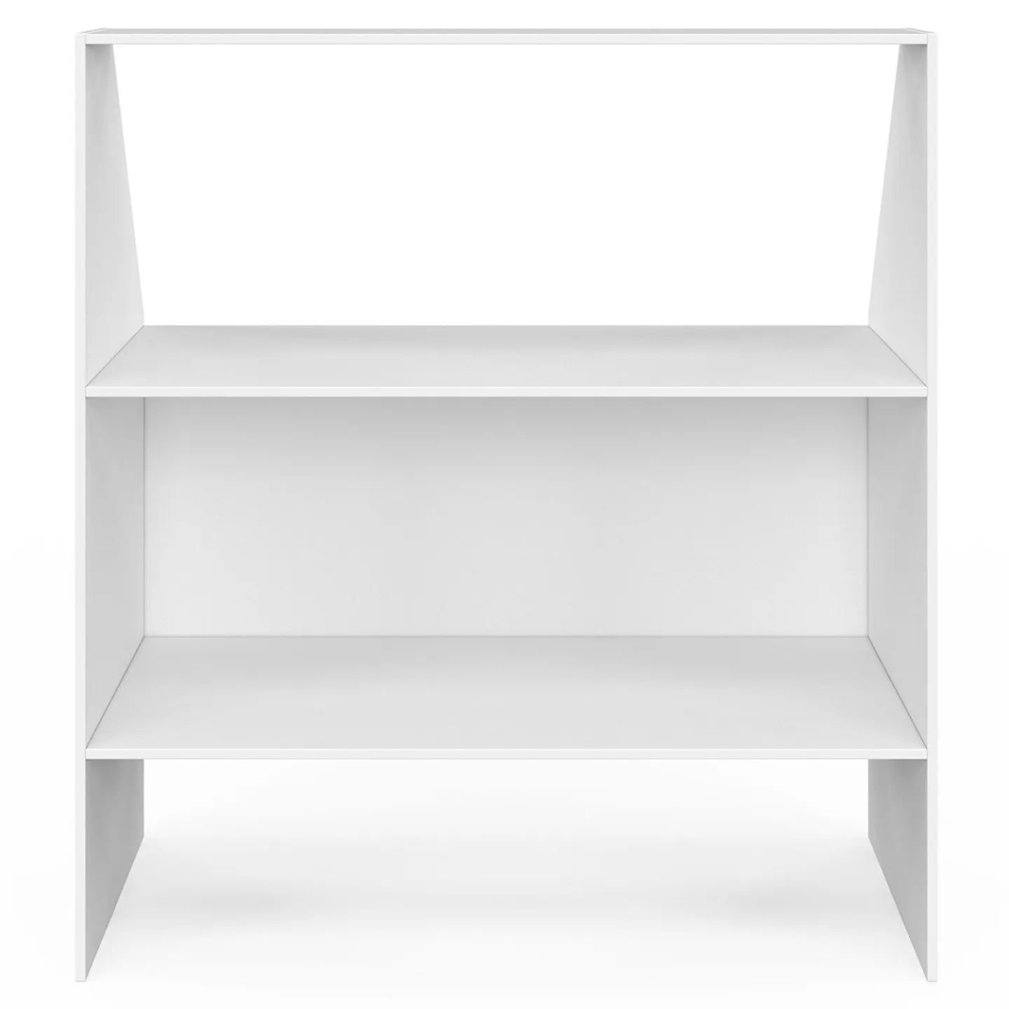 Etagère sous pente 2 niveaux TOMI 100 x 50 x 70/110 cm blanc