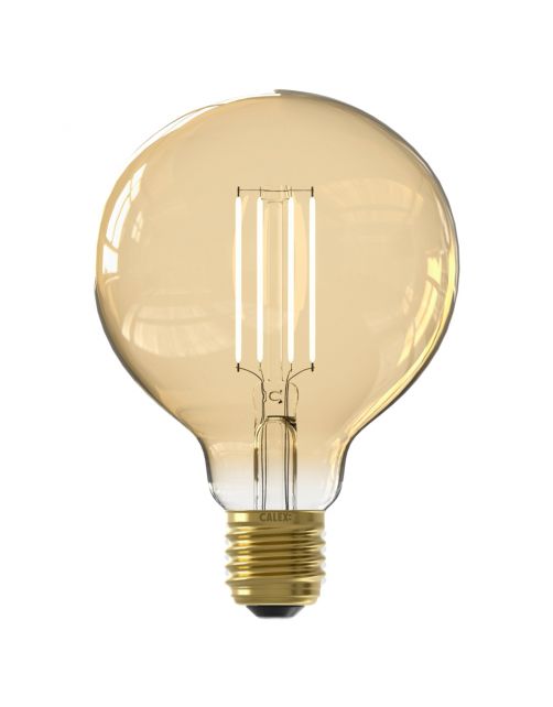 Calex Smart Led Filament Goud Globe E27 G95 - Lichtbron - 7 Watt