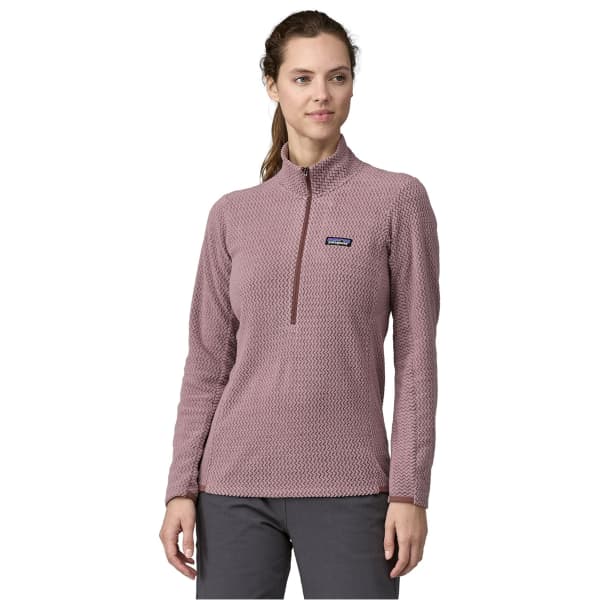 Sweat polaire randonnée PATAGONIA W'S R1 AIR ZIP NECK STORMY MAUVE