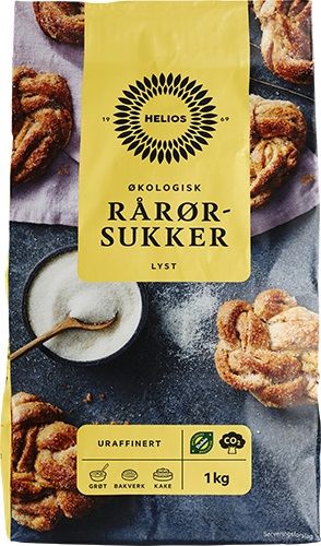 Helios Rårørsukker Lys 1 kg