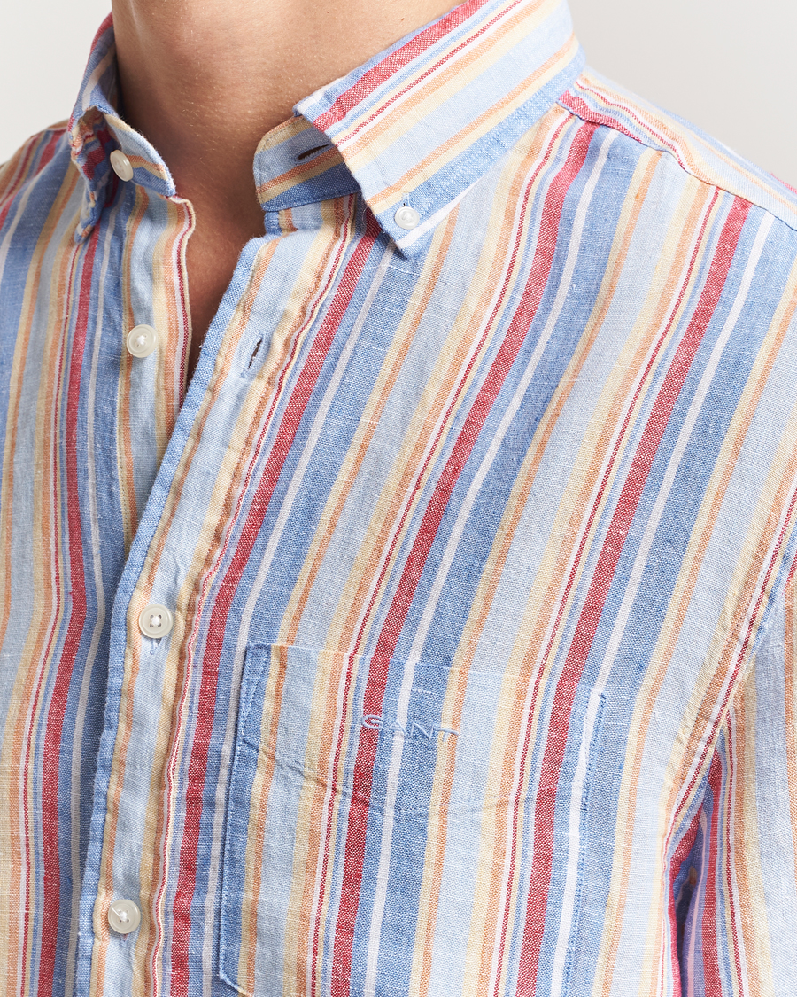 GANT Regular Fit Linen Striped Shirt Multi