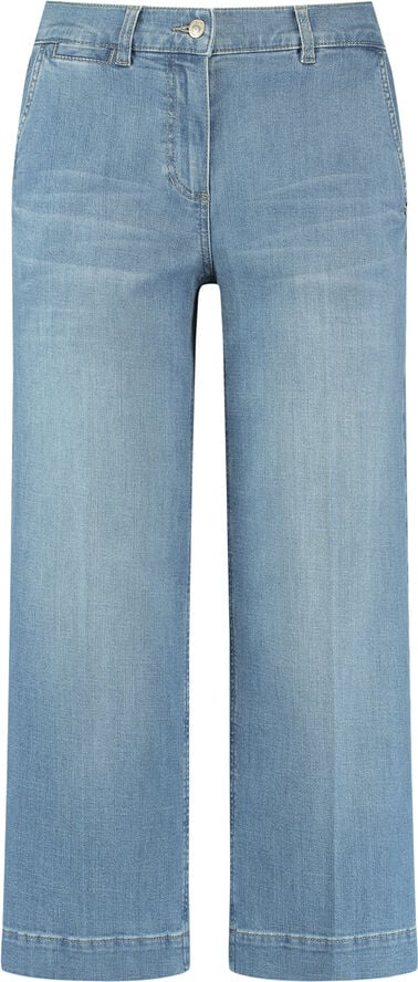 Gerry Weber JEANS CROPPED Blue denim with use
