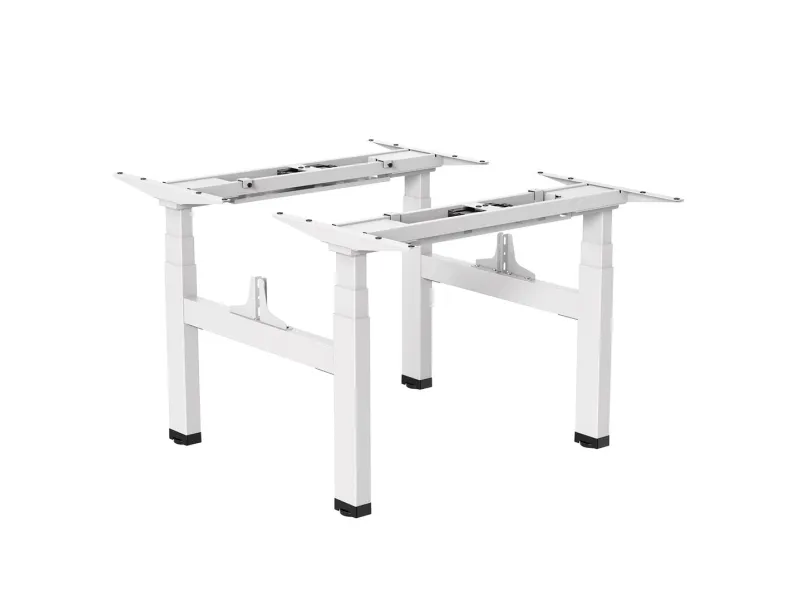 Ergo Office ER-404W Electric Double Height Adjustable Standing/Sitting Desk Frame without Desk Tops White