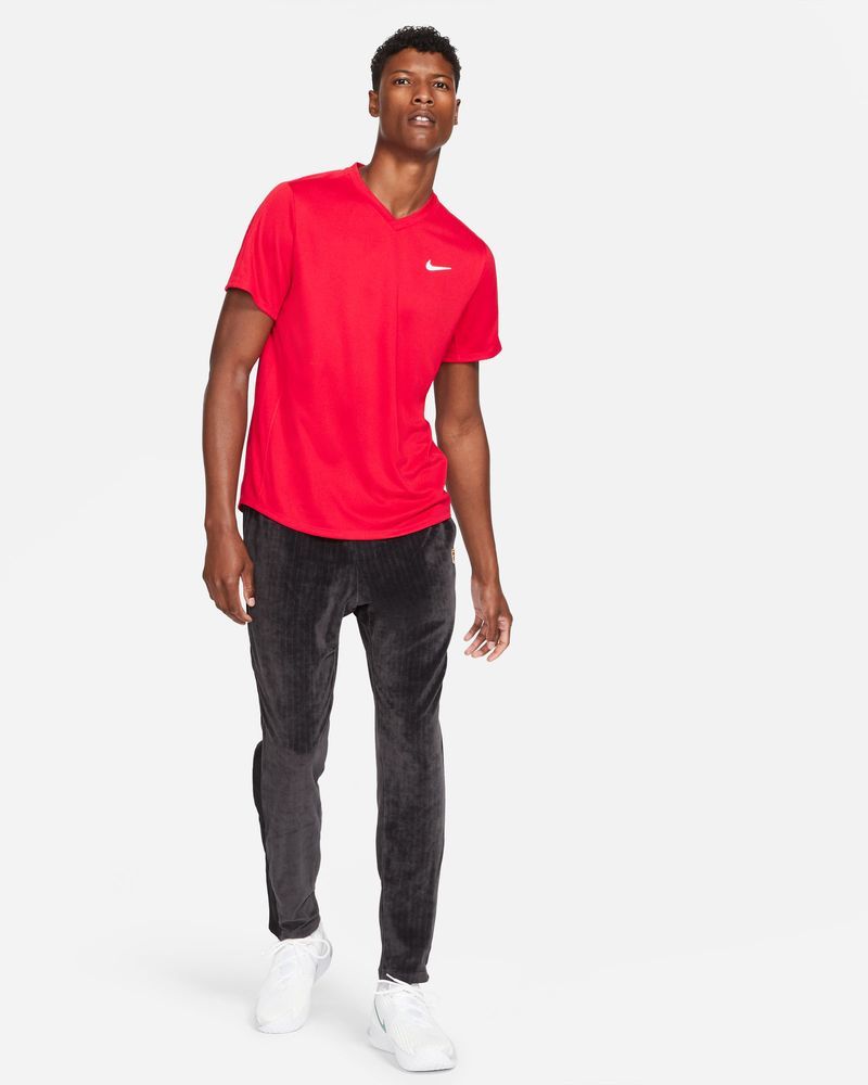 Haut de tennis Nike NikeCourt Rouge pour homme