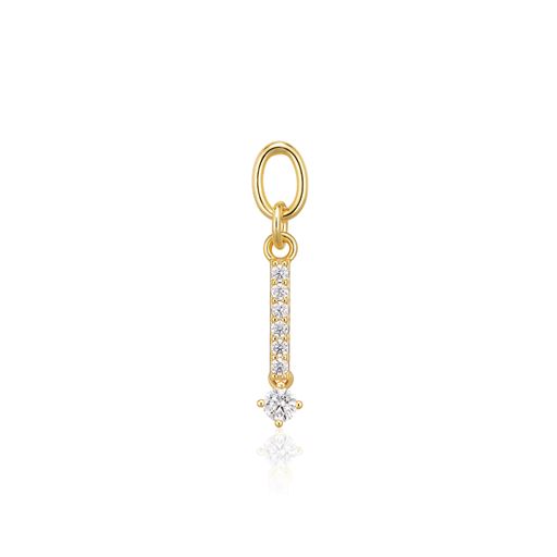 Sif Jakobs Jewellery Circolo Lungo Ørerings Vedhæng, Guld/Hvid