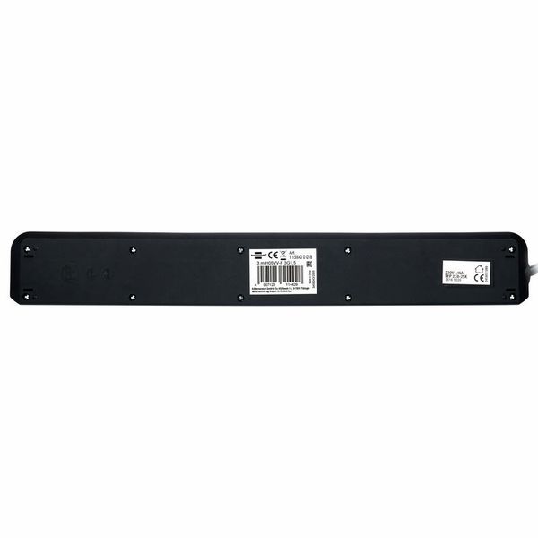 Brennenstuhl Eco-L 8 Way Split Sw 3m BK