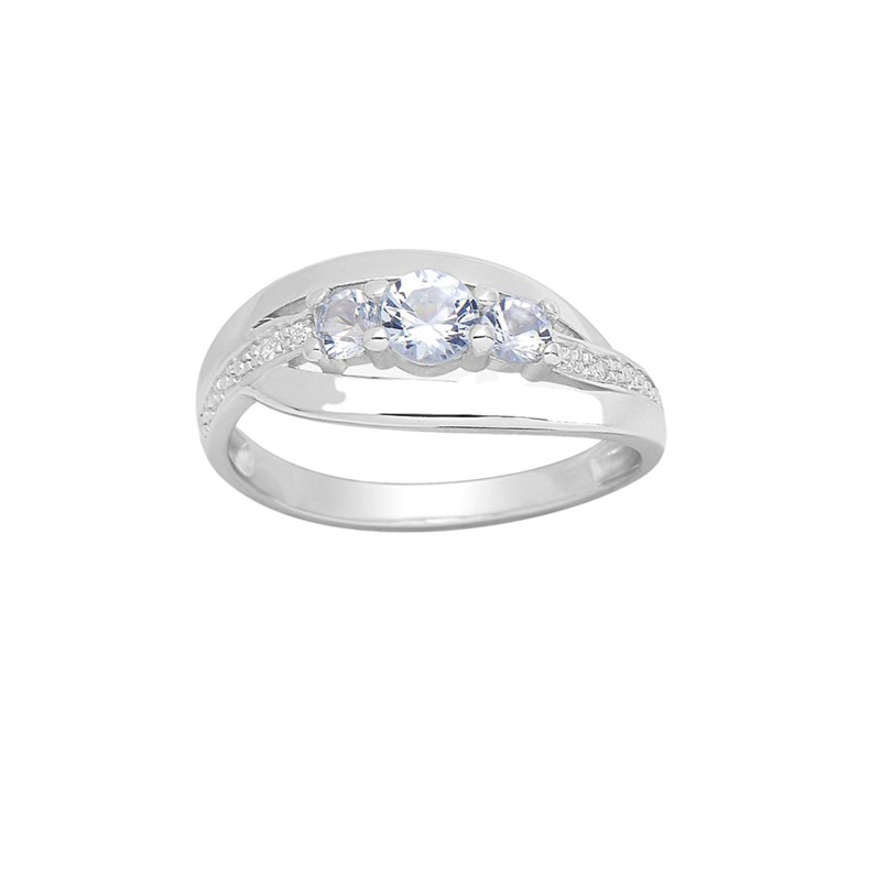 Bague femme - Oxyde de zirconium - Argent 925