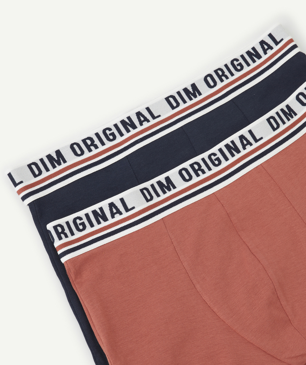 DIMLOT DE 2 BOXERS ORIGINALS BLEU ET ROUGE