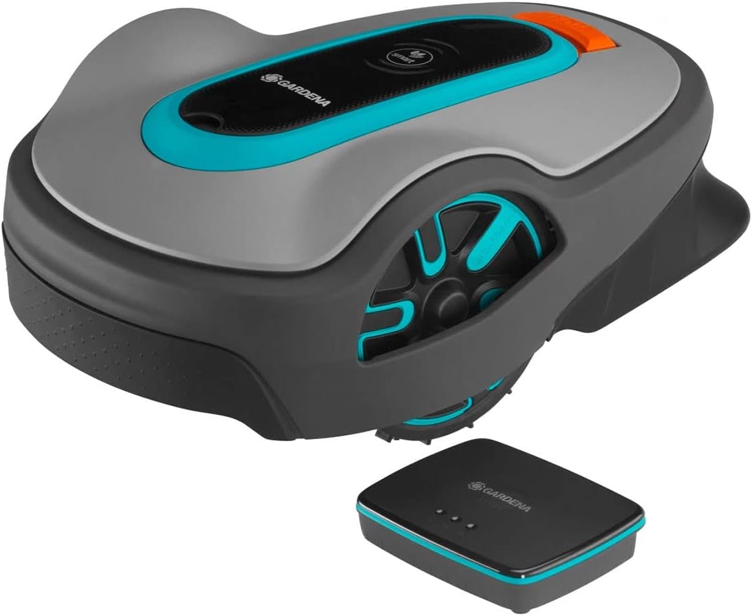Gardena Mähroboter smart SILENO Life 1000 m² Set: Innovative LONA AI-Technologie, Steuerung per App, SensorControl, für Steigungen bis zu 35 Prozent, inkl. smart Gateway, DE-Version (19702-60)