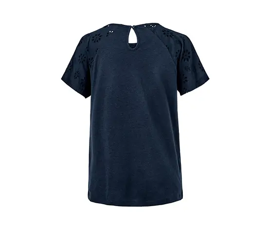 Shirt mit Stickerei, dunkelblau