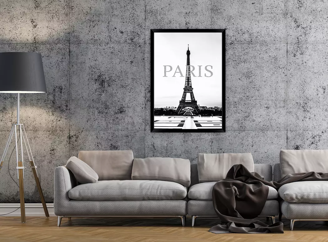 Wandbild 50 x 70 cm Paris Glitter I