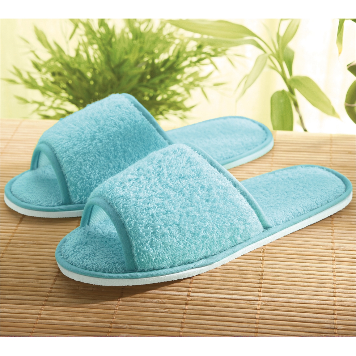 Lot de 2 paires de mules Bleu + parme - taille 37/38