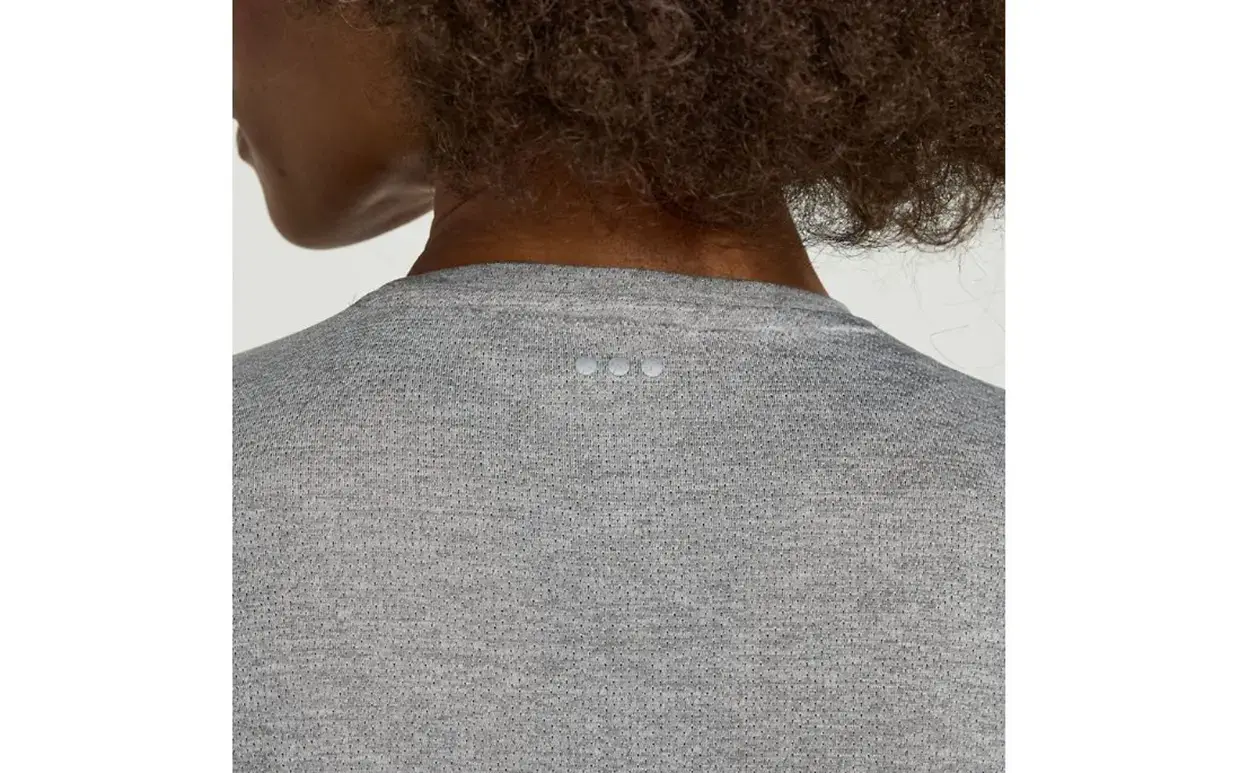 Saucony Stopwatch Graphic Hardloopshirt Korte Mouwen Lichtgrijs Dames