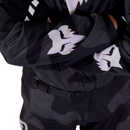 Maillot cross Fox YOUTH 180 - STATK - Noir / Orange