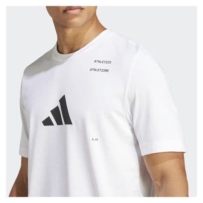 Maillot manches courtes adidas Performance Athetics Blanc