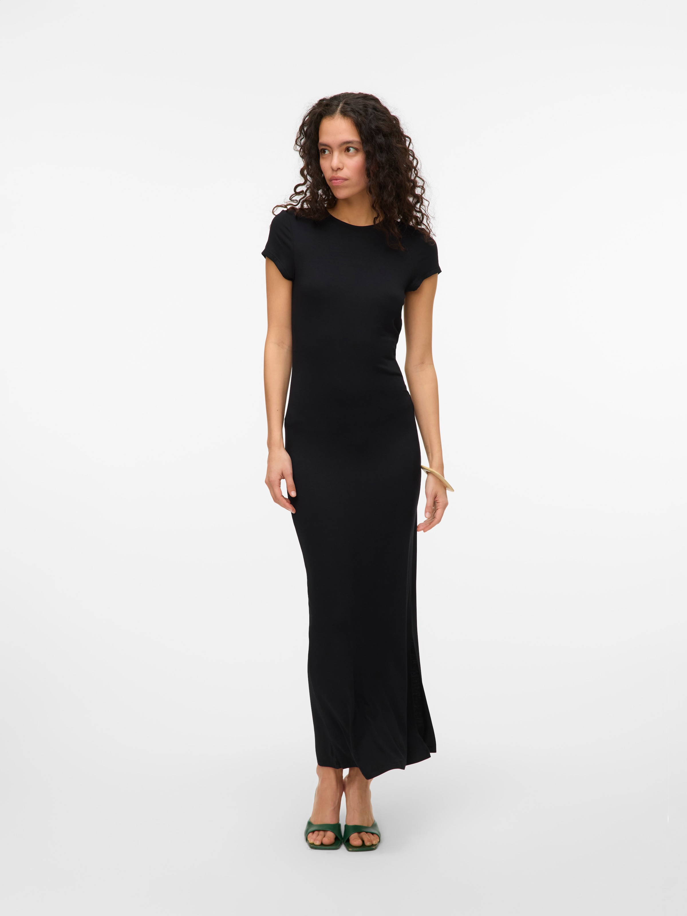 Vero Moda Maxikleid »VMSAANVI SS O-NECK ANKLE DRESS VMA NOOS« Sommerkleid,