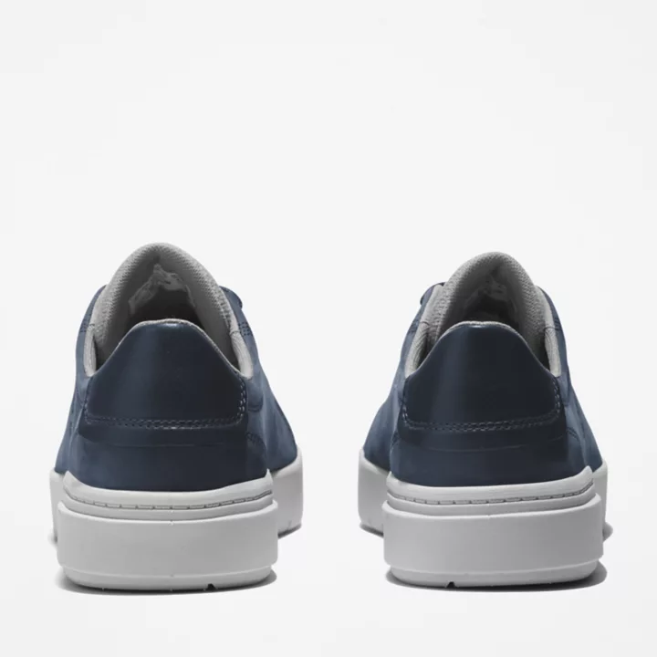 Basket en cuir Seneca Bay pour homme en bleu marine