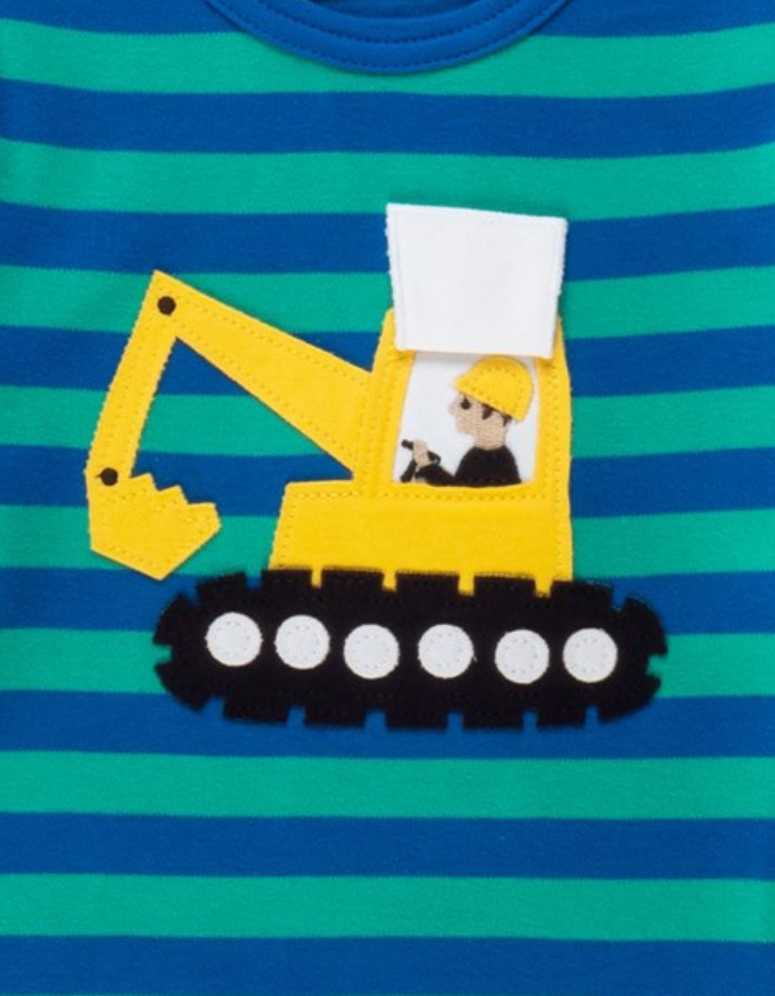 Toby Tiger Langarmshirt mit Bagger Applikationen