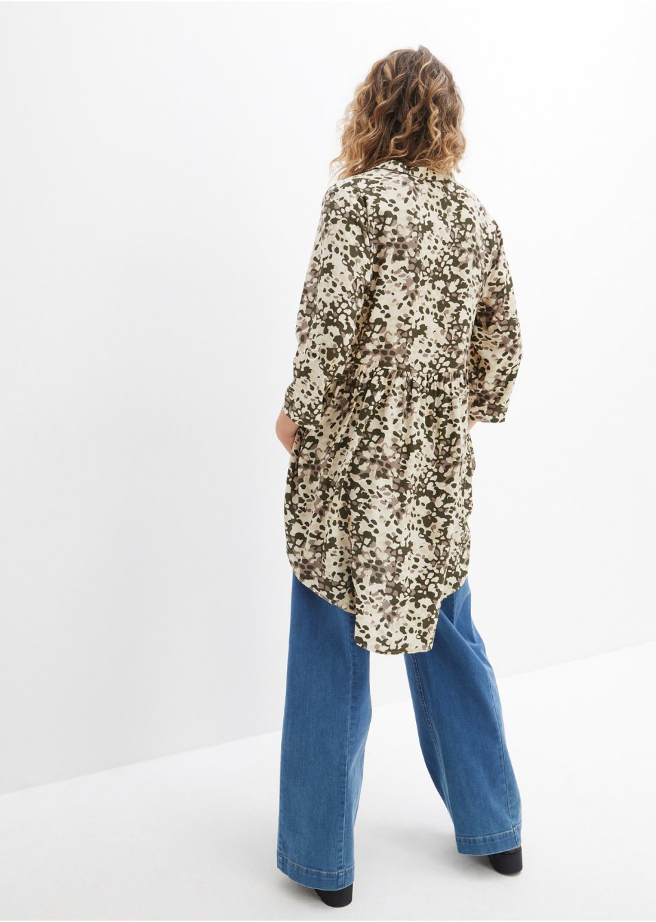 Chemisier court-long en viscose
