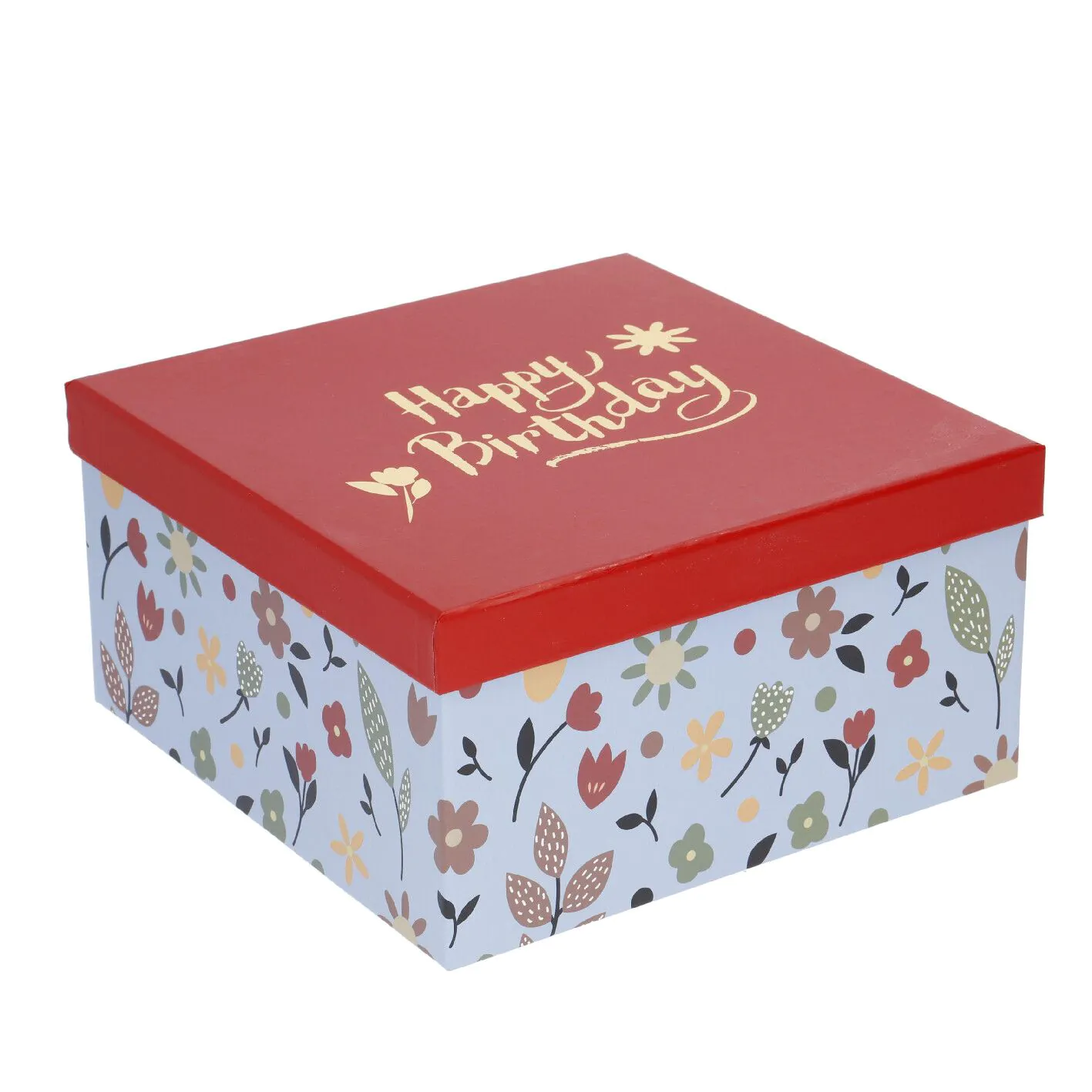 5er Set Geschenkkarton Motiv, blau