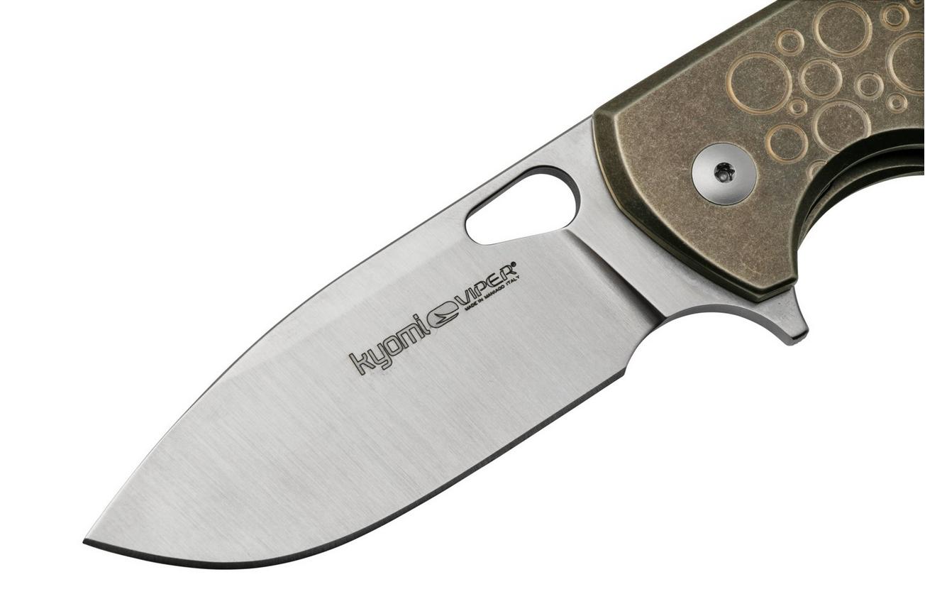 Viper Kyomi V5933RBR, CPM 20CV Satin Bronze Titanium Circle, zakmes