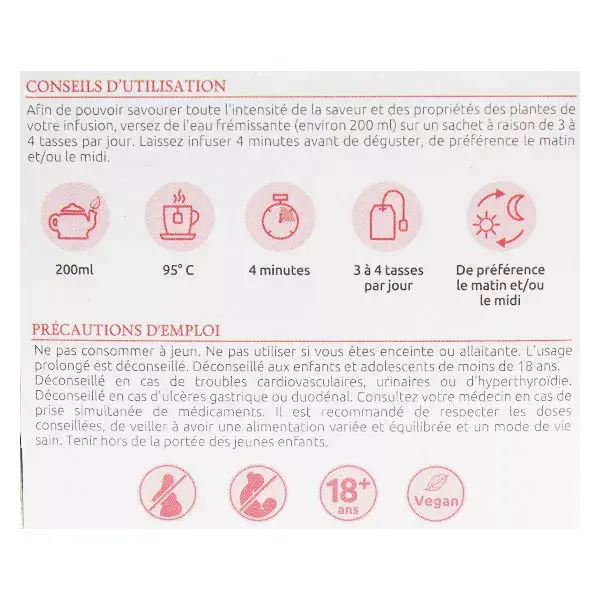 Herbesan Bio Infusion Brûle Graisse 20 sachets