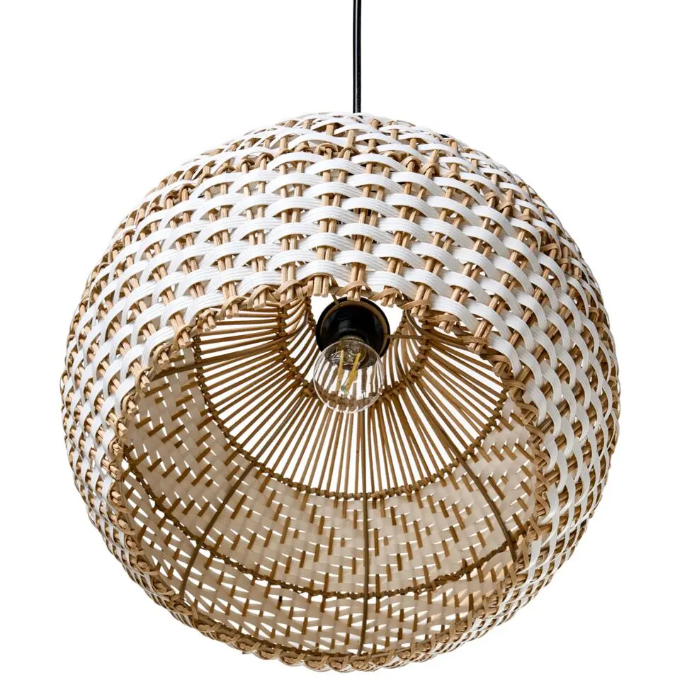 YAUCO - Hanglamp - Wit - Rotan