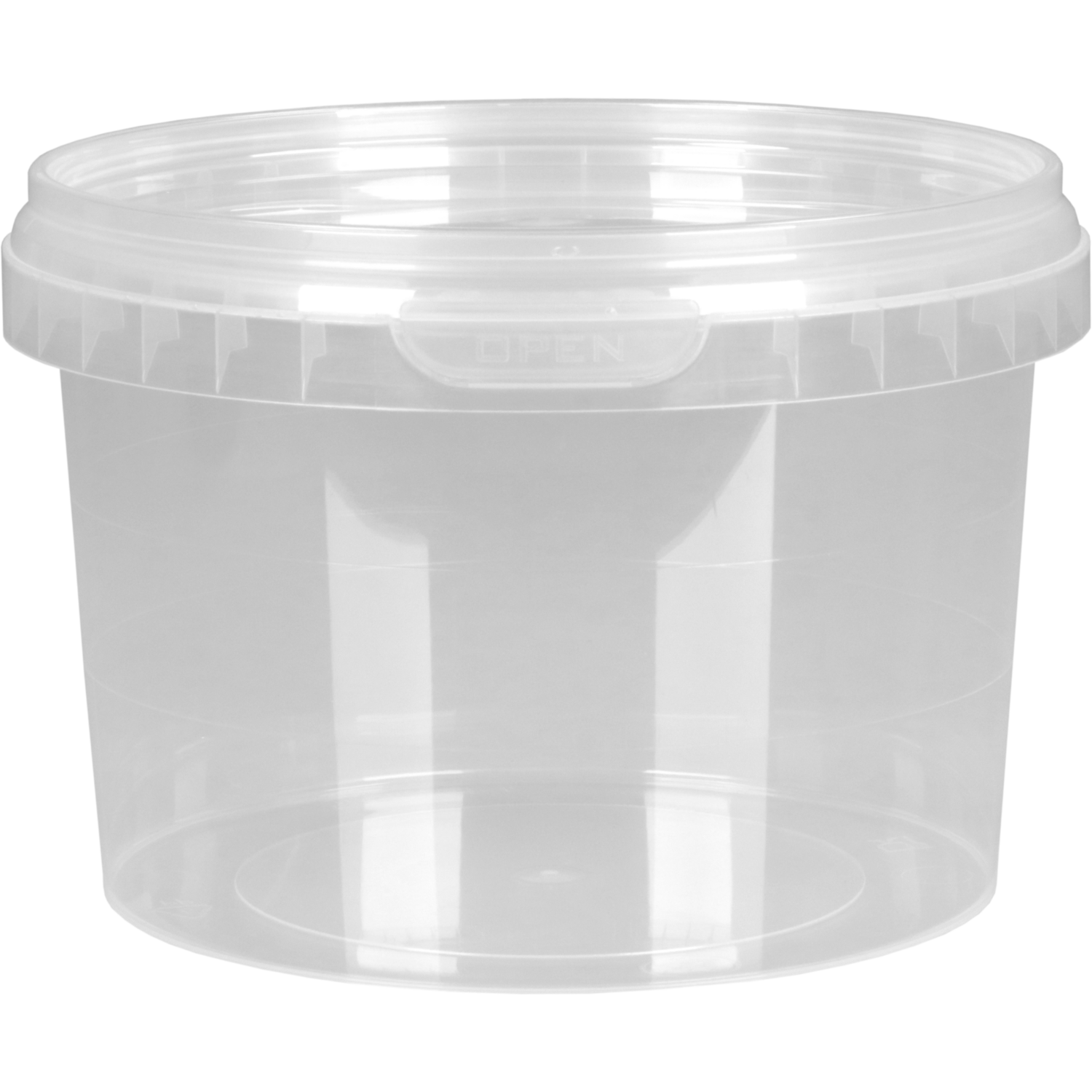 Cup, met deksel, pP, 565ml, Ø 118mm, transparant