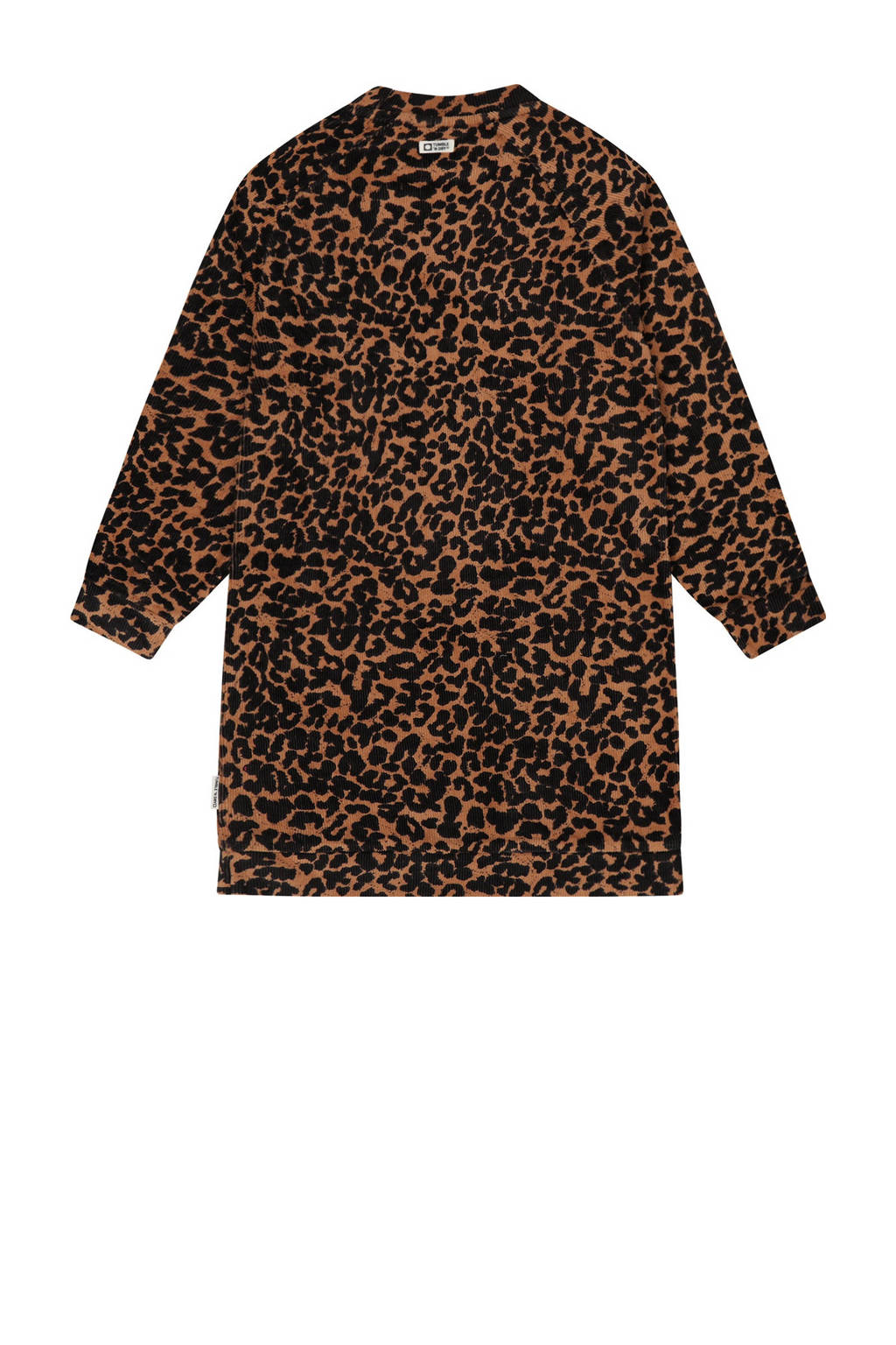 Tumble 'n Dry T-shirtjurk La Norma met dierenprint bruin/zwart