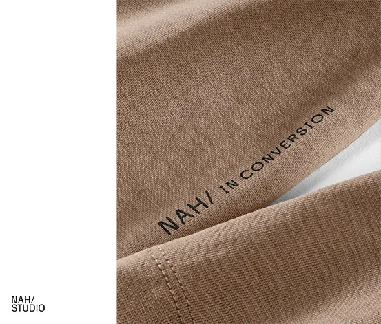 NAH/STUDIO Longsleeve | nachhaltige Baumwolle, hazelnut