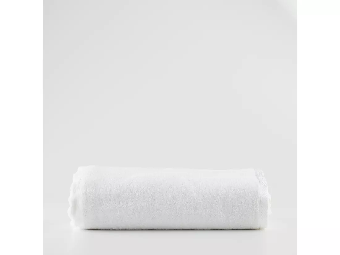 Serviette de Bain en Bambou Blanc Moyen 100x150