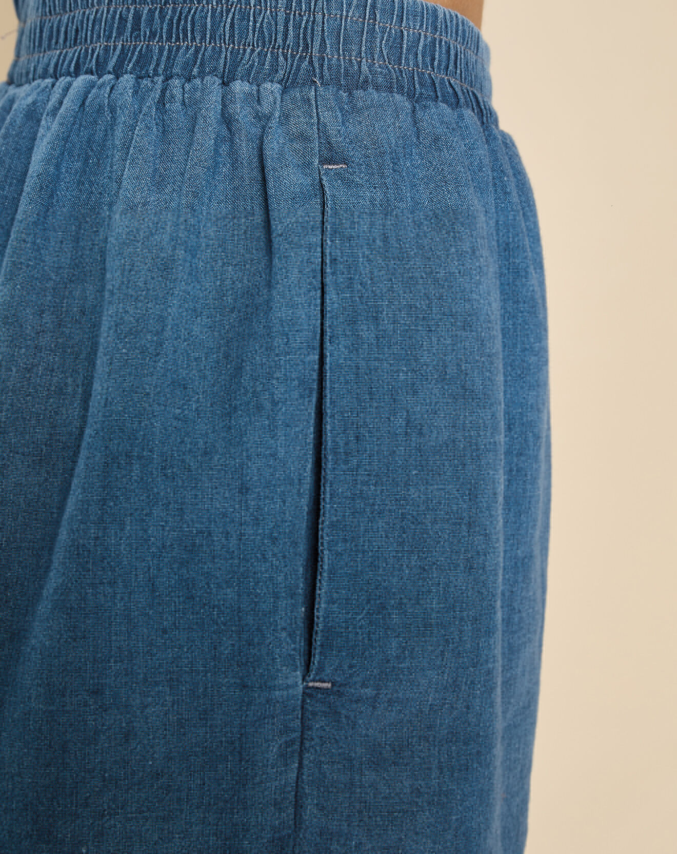 Harris Wilson Short en Lin & Coton Eymilio denim