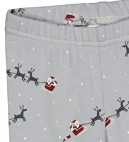 M?Slå Leggings - Santa - Jasmin Blue