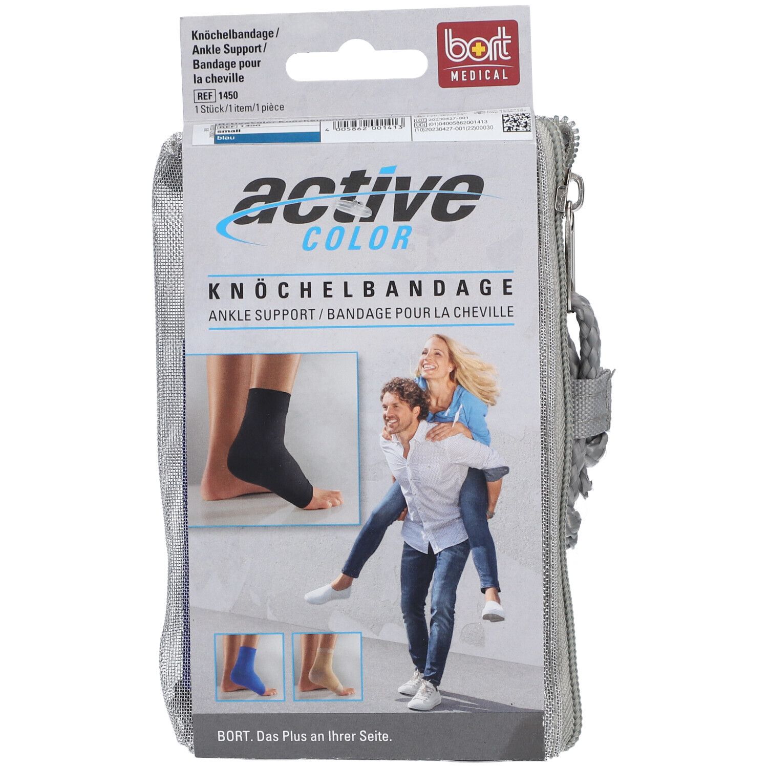 BORT ActiveColor® Knöchelbandage Gr. S blau