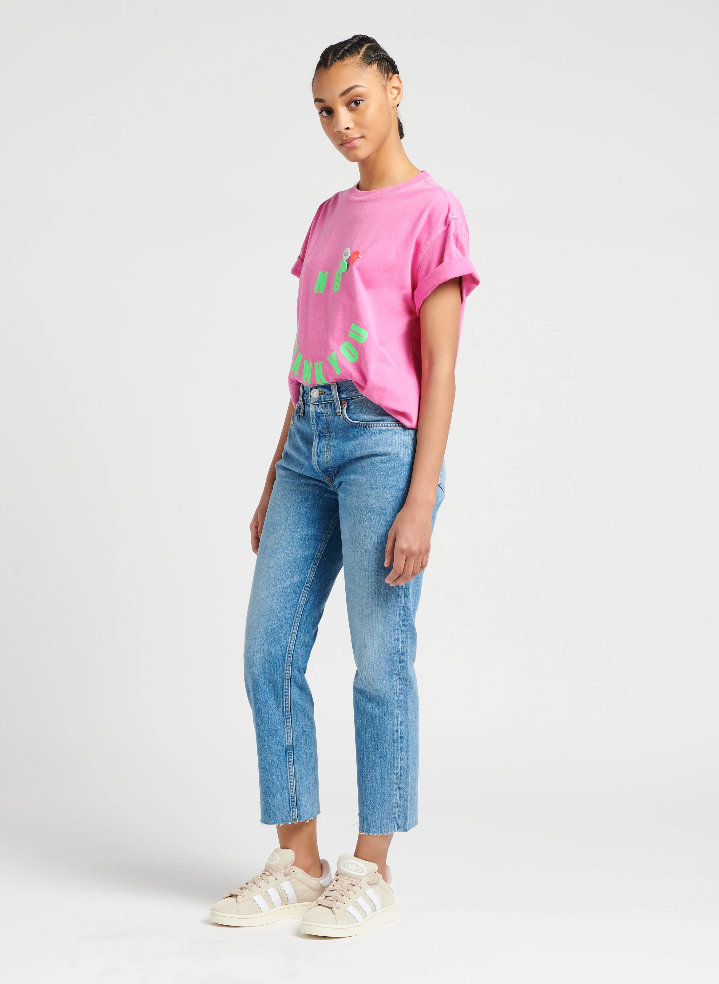 70S STOVE PIPE - Jean droit taille haute en coton| Jean Délavé